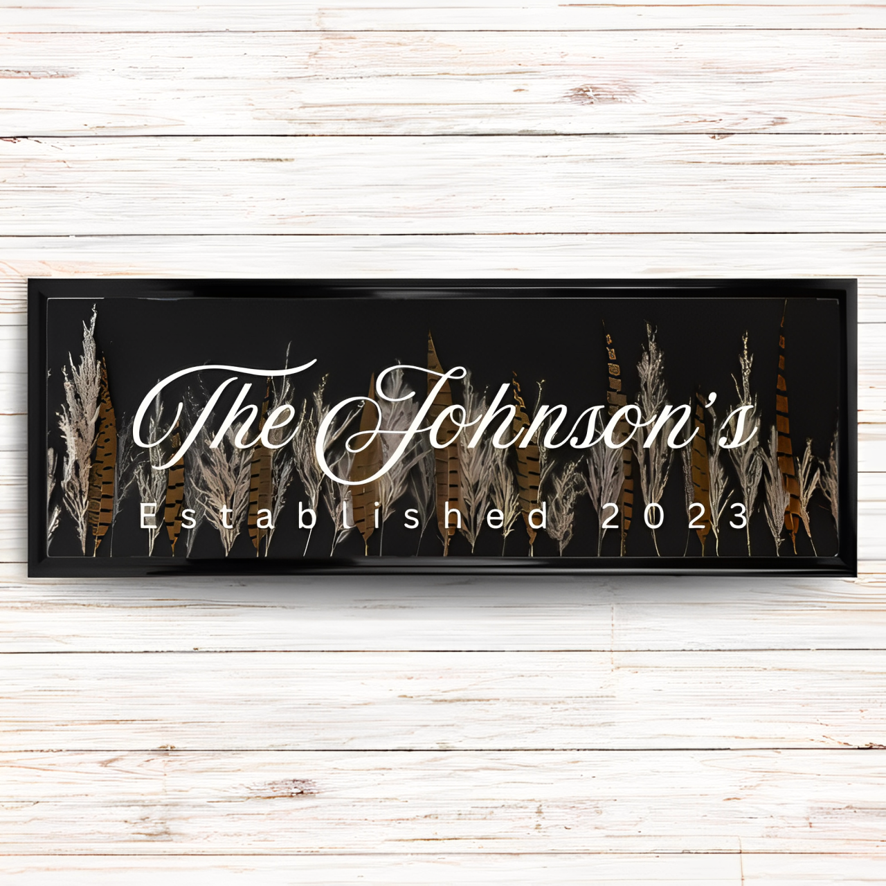 Personalized Name Sign | Black Framed Sign
