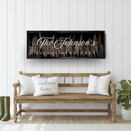 Personalized Name Sign | Black Framed Sign